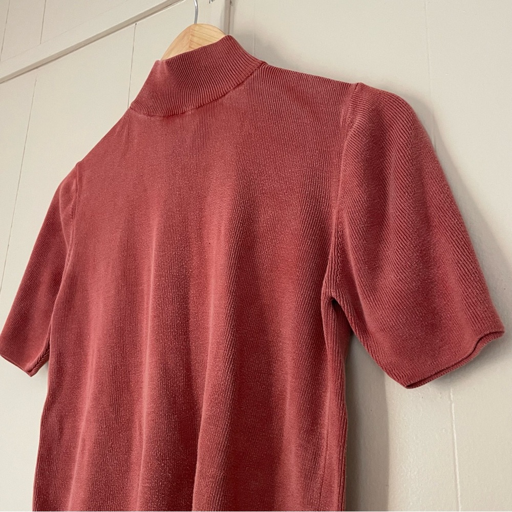90s/00s 2-piece Colette Mordo Silk Cardigan & Mid-Elbow Length Ribneck Sweater - Picture 5 of 5